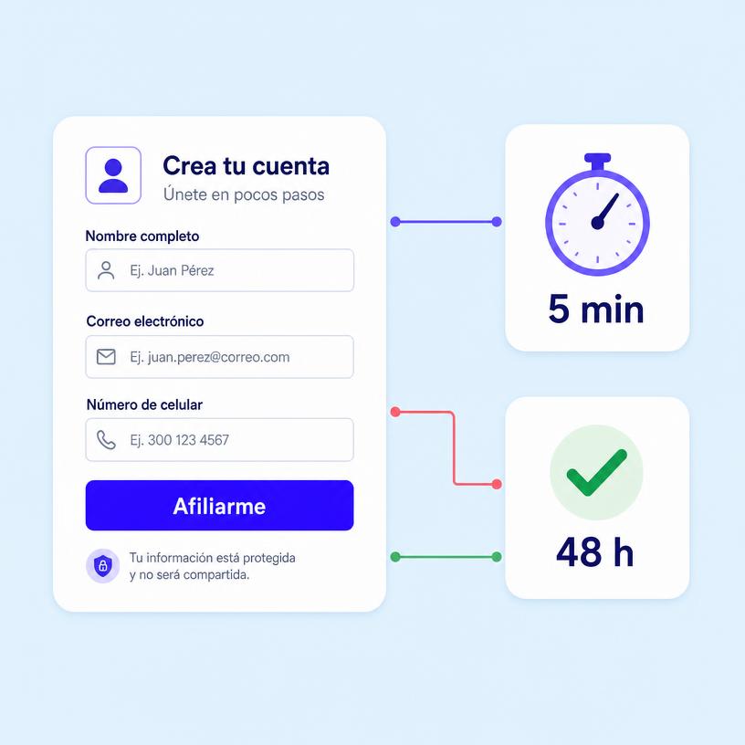 Free sign-up in 5 minutes